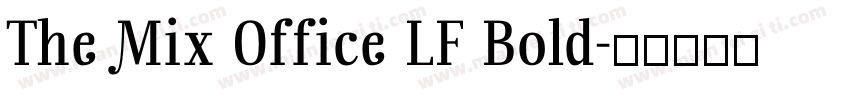 The Mix Office LF Bold字体转换